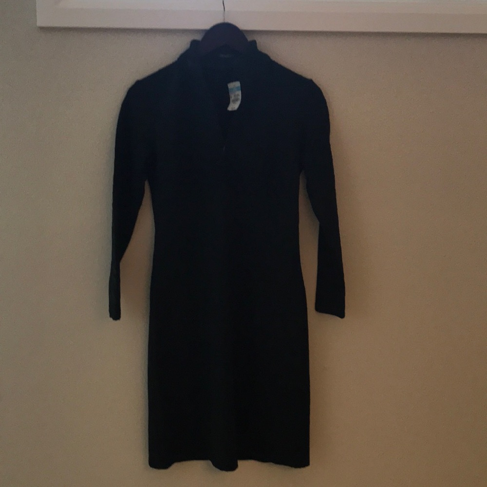 textured forest green dress
